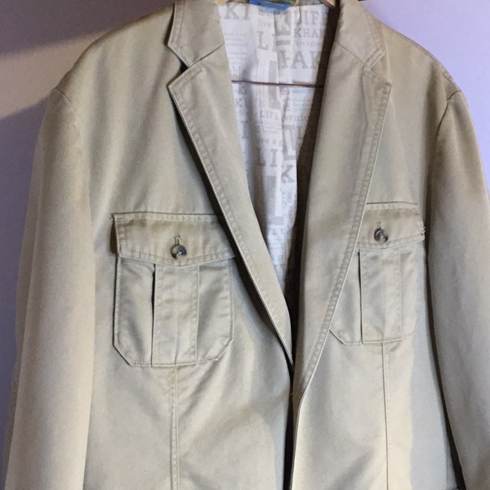 Life Khaki Safari Blazer Mens XL Multi Pocket - Picture 2 of 16